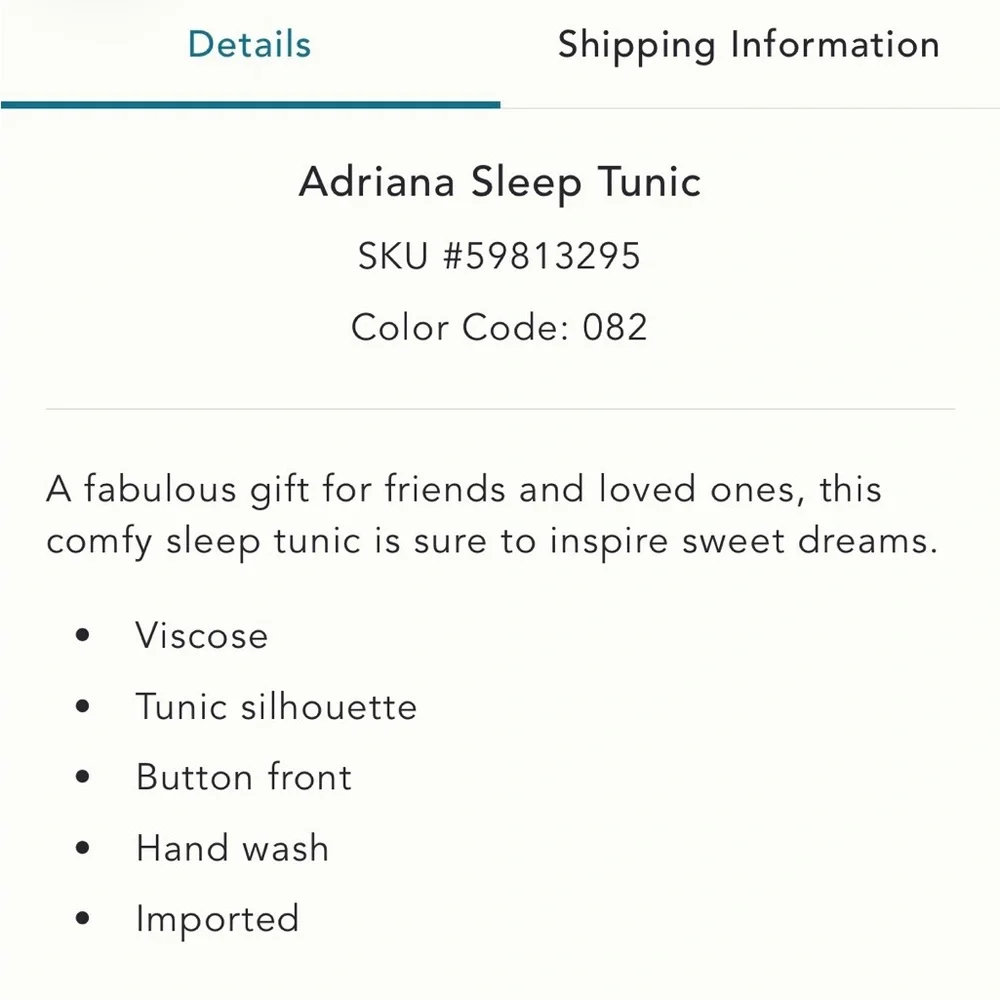 ANTHRO Adrian sleep tunic - Picture 7 of 8